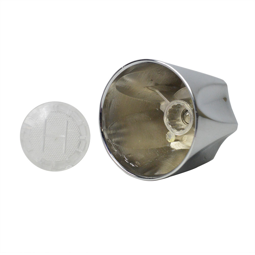 1506-T Price Pfister Small Verve Tub Shower Faucet Handle - Chrome Metal with Hot/Cold Buttons
 - W02