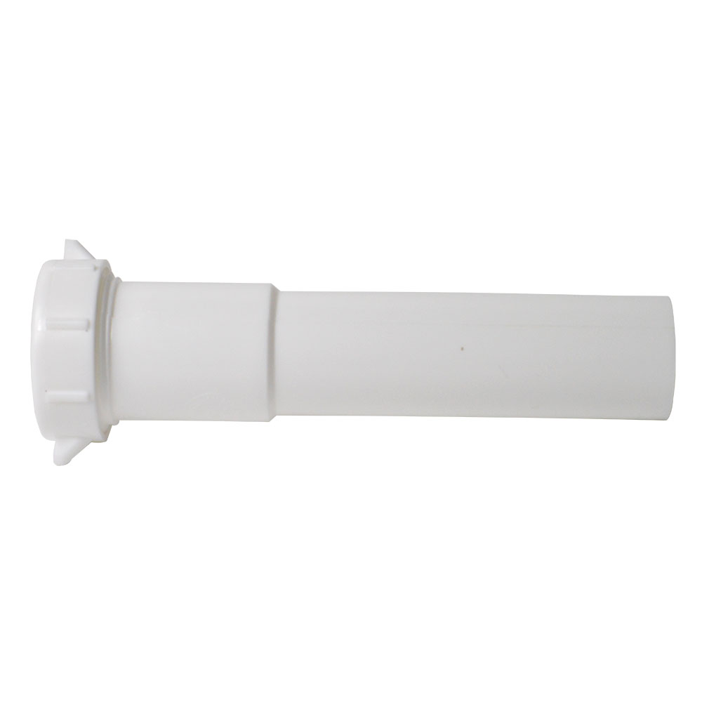 1630-T 1-1/4" X 6" PVC Slip Joint Extension Tube with 1-1/4" Slip Joint Washer - W03