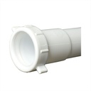 1638-T 1-1/2" X 12" PVC Slip Extension with Nut & Washer - W03
