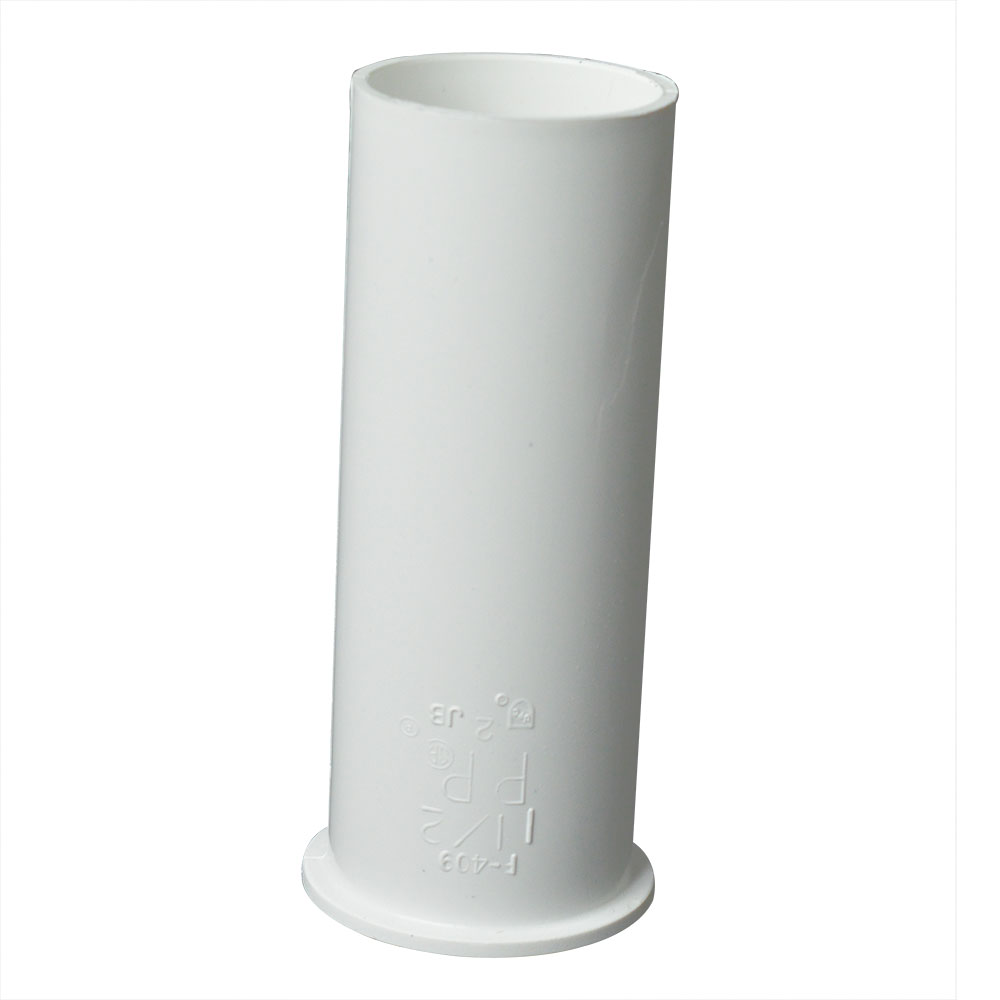 1644-T 1-1/2" X 6" PVC Flanged Tailpiece - W03