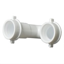 1653-T 1-1/2" PVC J-Bend with (2) 1-1/2" Slip Joint Nuts & (2) Slip Joint Washers & 1-1/2" x 1-1/4" Reducer Slip Joint Washer - W03