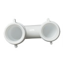1653-T 1-1/2" PVC J-Bend with (2) 1-1/2" Slip Joint Nuts & (2) Slip Joint Washers & 1-1/2" x 1-1/4" Reducer Slip Joint Washer - W04