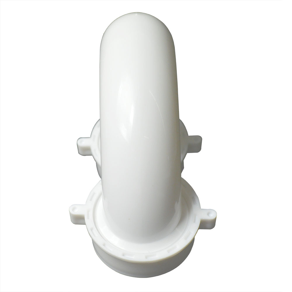 1653-T 1-1/2" PVC J-Bend with (2) 1-1/2" Slip Joint Nuts & (2) Slip Joint Washers & 1-1/2" x 1-1/4" Reducer Slip Joint Washer - W05