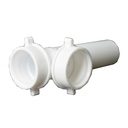 1655-T 1-1/2" PVC End Outlet Tee with Baffle - W03