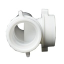 1655-T 1-1/2" PVC End Outlet Tee with Baffle - W04