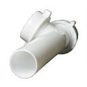 1655-T 1-1/2" PVC End Outlet Tee with Baffle - W05