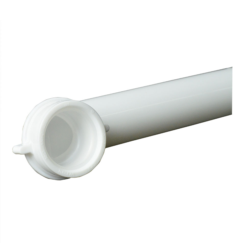 1658-T 9-1/2" PVC Slip Joint Waste Arm / Bend with 1-1/2" Slip Joint Nut & Washer - W03