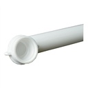 1658-T 9-1/2" PVC Slip Joint Waste Arm / Bend with 1-1/2" Slip Joint Nut & Washer - W03