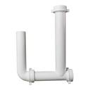 1668-T 1-1/2" x 16" Telescopic End Outlet Universal Sink Waste with Direct Connect & Slip Joint Connect - (4) Slip Joint Washers (2) Direct Connect Washers - W02