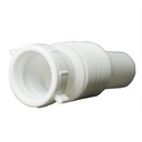 1684-T 1-1/2" x 12" Flexible Slip Joint Extension Tube with Slip Joint Nut & Washer (Form-Fit Style) - W02