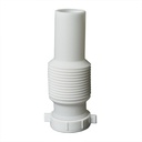 1684-T 1-1/2" x 12" Flexible Slip Joint Extension Tube with Slip Joint Nut & Washer (Form-Fit Style) - W03