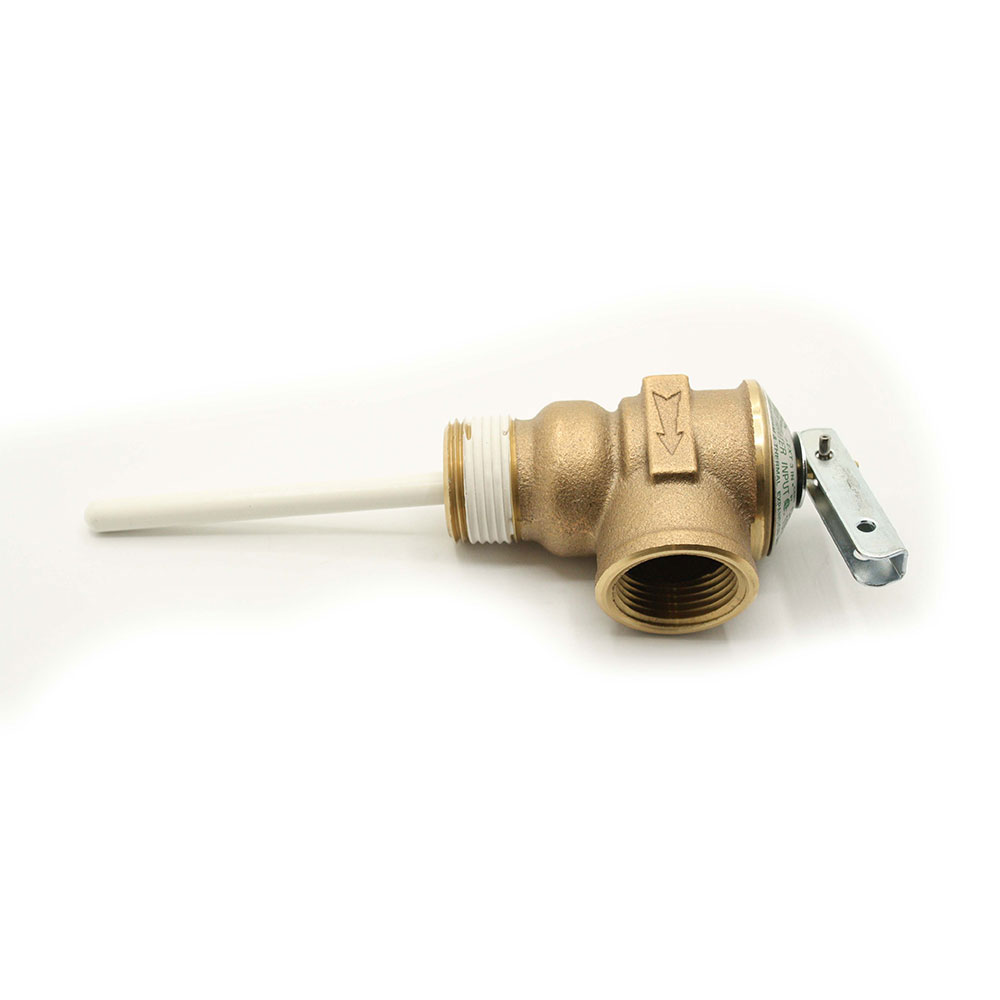 1751-T 3/4" T & P Relief Valve - 4" Long Shank  Probe - 150 PSI  - 210F - W02