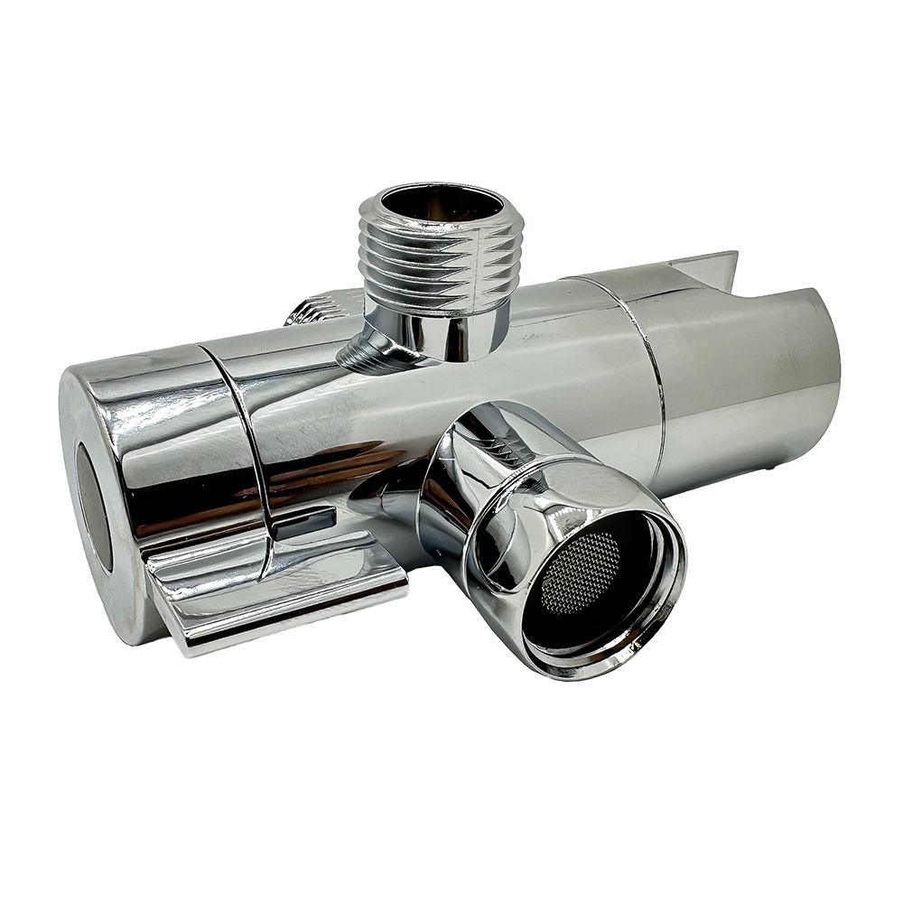 1963-T 3 Way Shower Diverter Valve - Chrome - W02