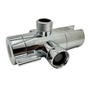 1963-T 3 Way Shower Diverter Valve - Chrome - W02