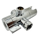 1963-T 3 Way Shower Diverter Valve - Chrome - W04