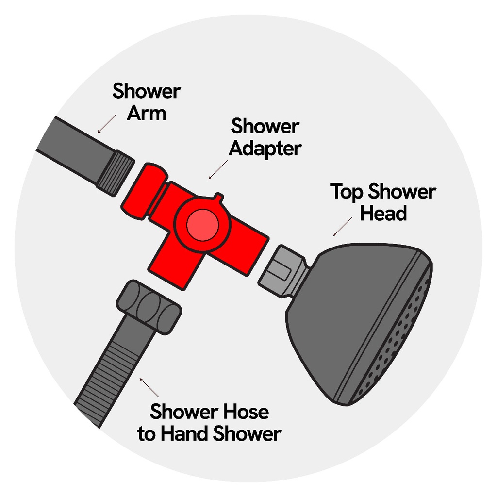1963-T 3 Way Shower Diverter Valve - Chrome - W07