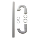 1983-T 1-1/2" x PVC S-Trap with Nut & Washer - W02