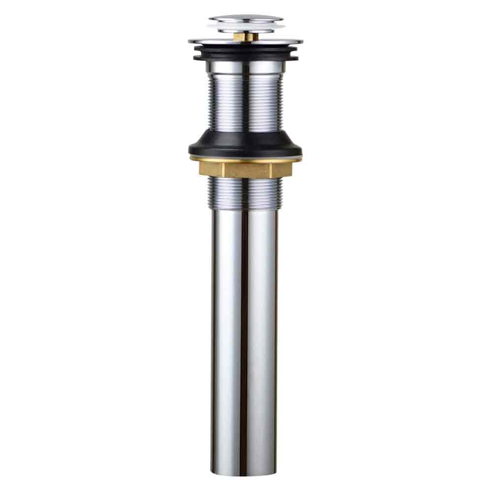 2016-T Lavatory Sink Pop Up Drain Assembly without Overflow - Chrome Plated Brass - W03