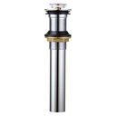 2016-T Lavatory Sink Pop Up Drain Assembly without Overflow - Chrome Plated Brass - W03