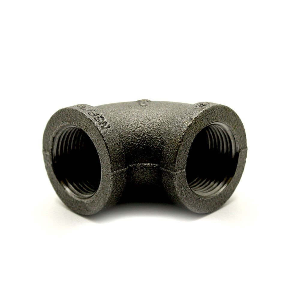 1/4" 90 BLACK ELBOW PACKAGED] - W02