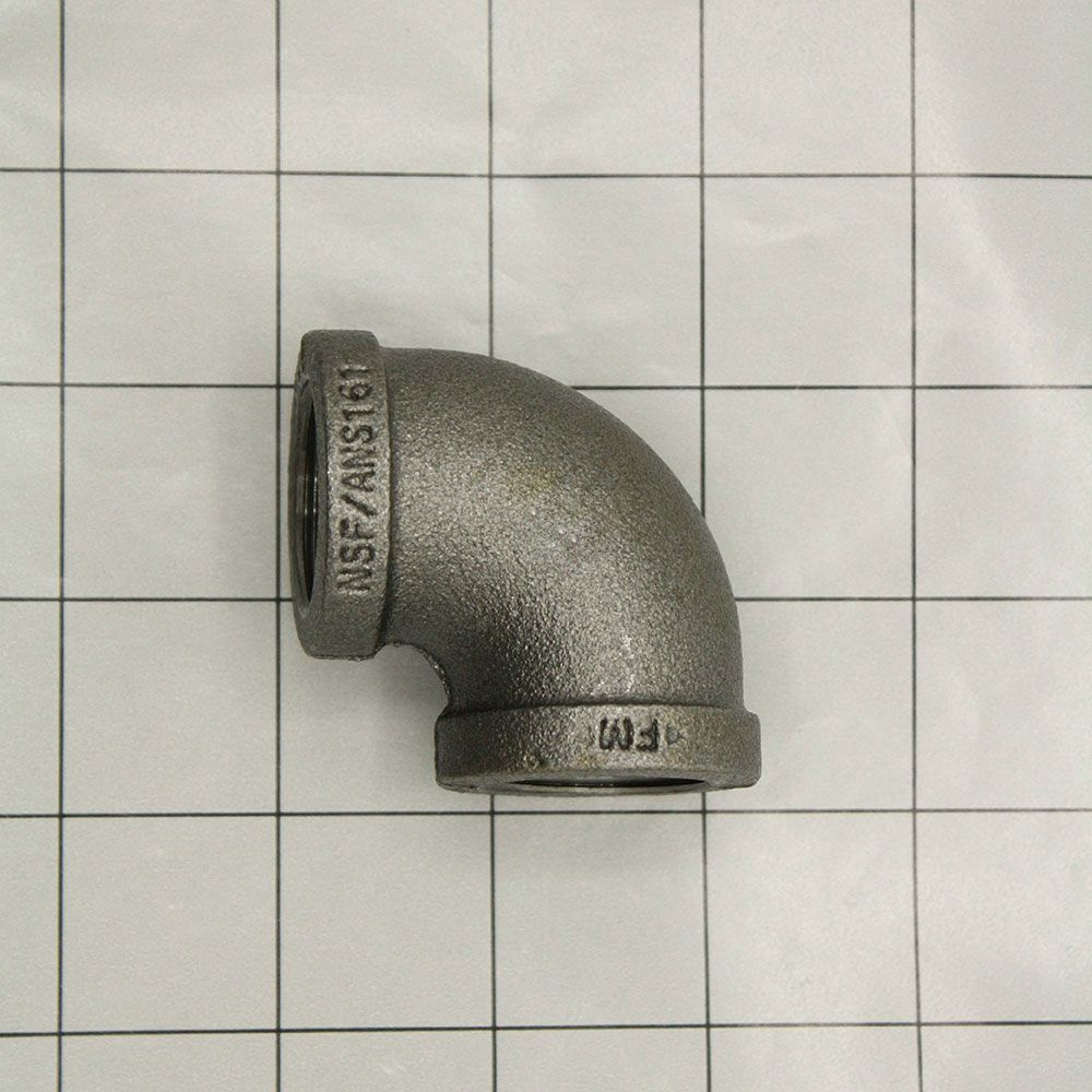 1/4" 90 BLACK ELBOW PACKAGED] - W05