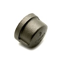 1/4" Black Steel Cap - W03