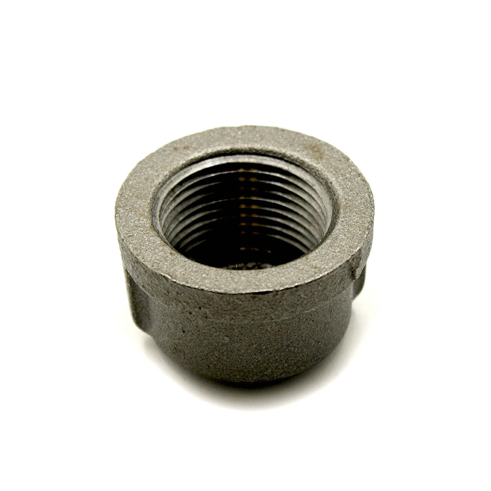 1/4" Black Steel Cap - W04