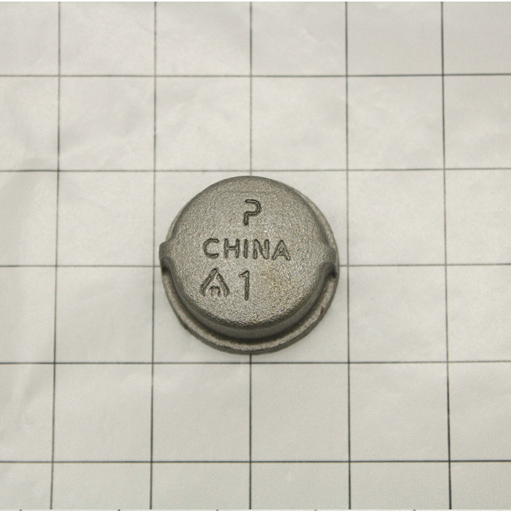 1/4" Black Steel Cap - W06