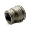 1-1/2" X 1"  Black Steel Reducer Coupling   - W03