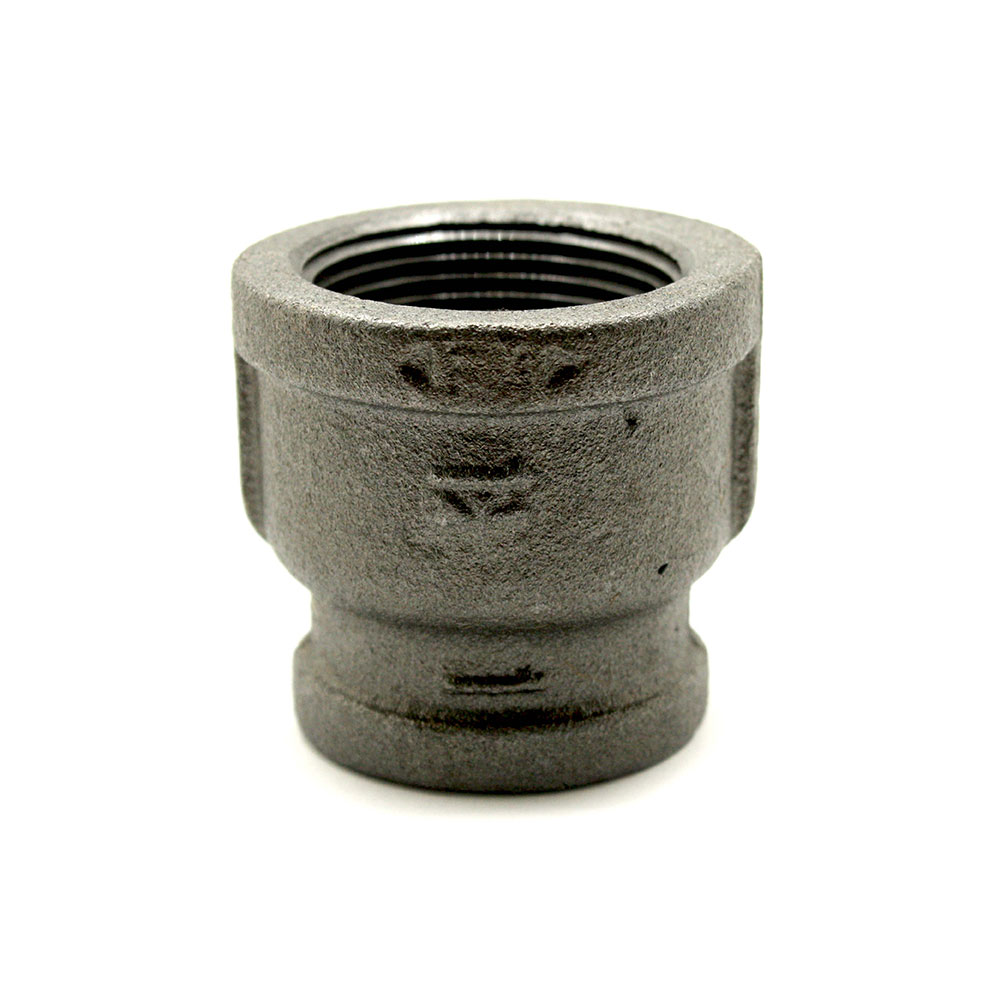 1-1/2" X 1"  Black Steel Reducer Coupling   - W04
