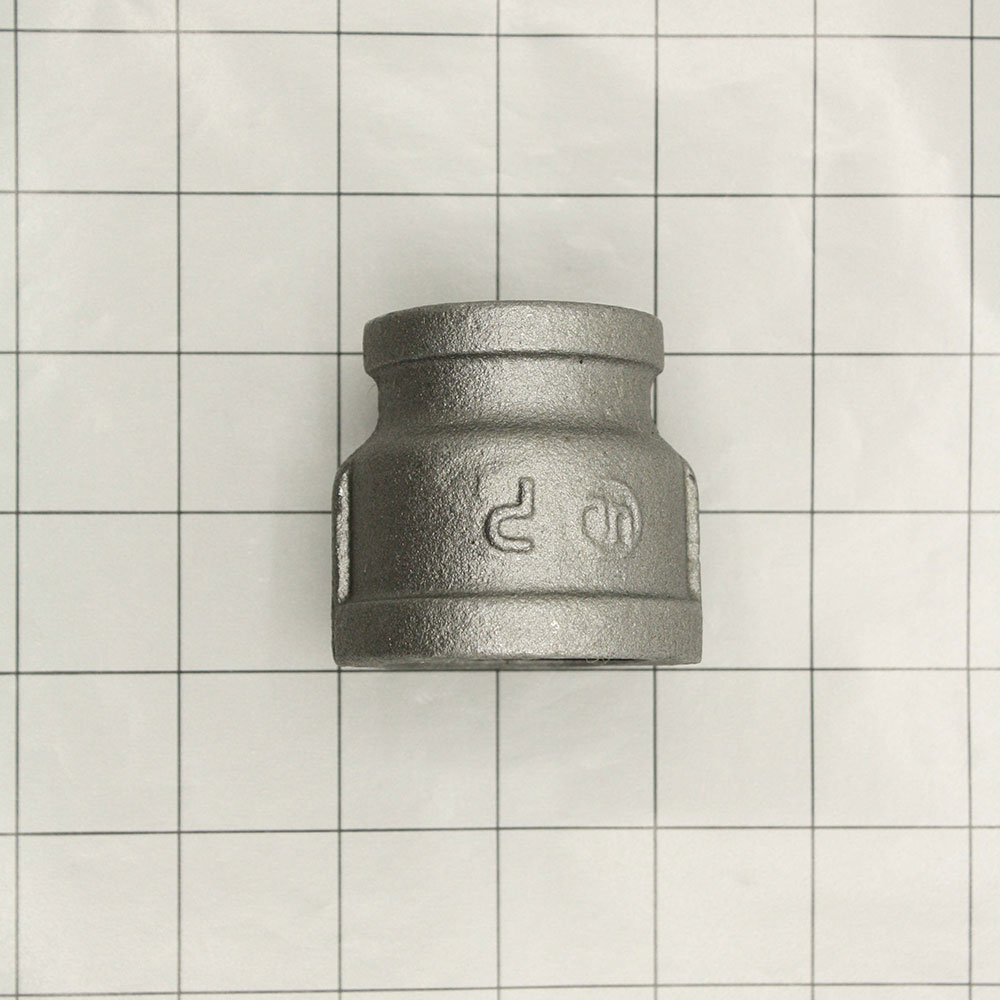 1-1/2" X 1"  Black Steel Reducer Coupling   - W05