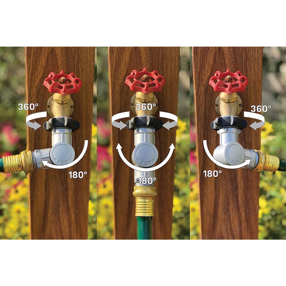 Adjustable 180 &  360 Metal Swivel Connector - W03