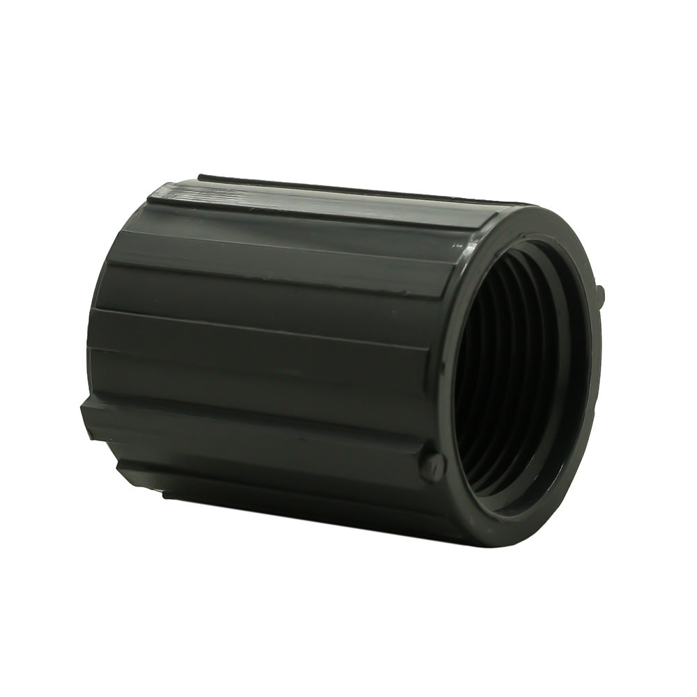 1" Threaded x Threaded Gray PVC Coupling SCH40 - W02