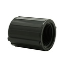 1" Threaded x Threaded Gray PVC Coupling SCH40 - W02
