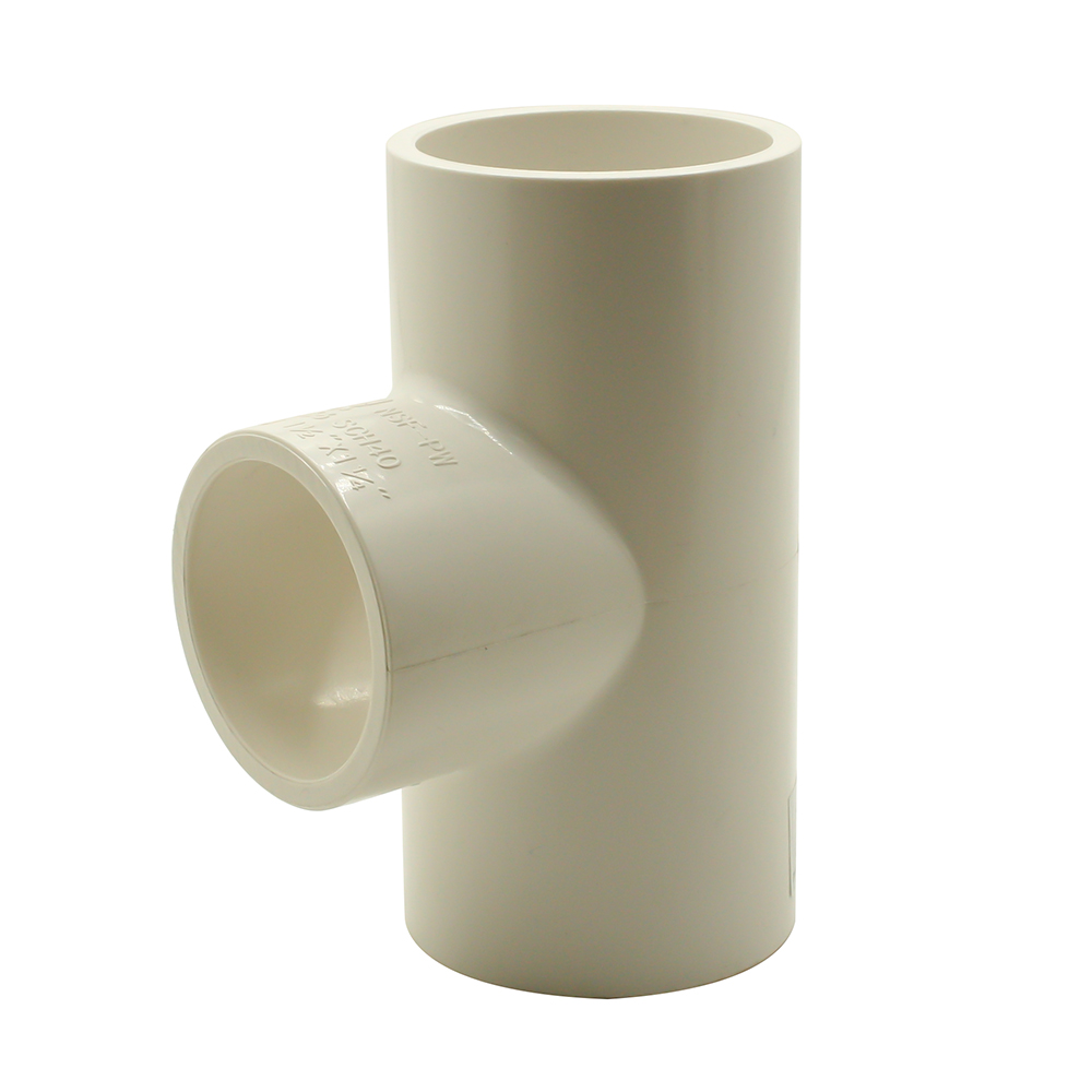 1" Slip x 1/2" Slip PVC Tee SCH40 - W02