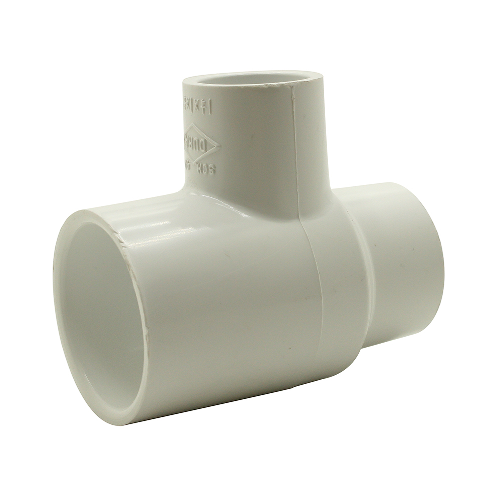 1-1/4" Slip x 1" Slip x 3/4" Slip PVC Tee SCH40 - W02