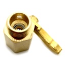 3380-T Heavy Duty 3/4" Brass Garden Hose Shut Off Valve - W03