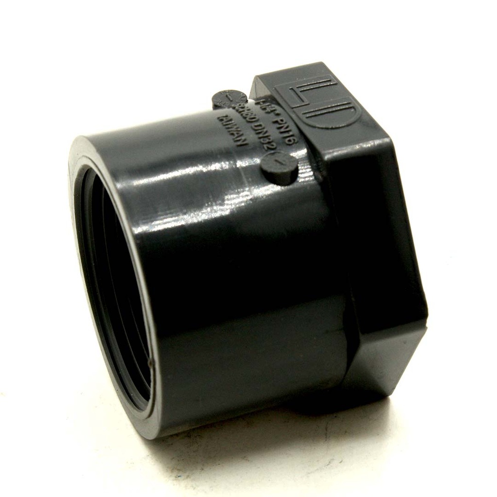 1-1/4" Threaded PVC Cap SCH80 - W03