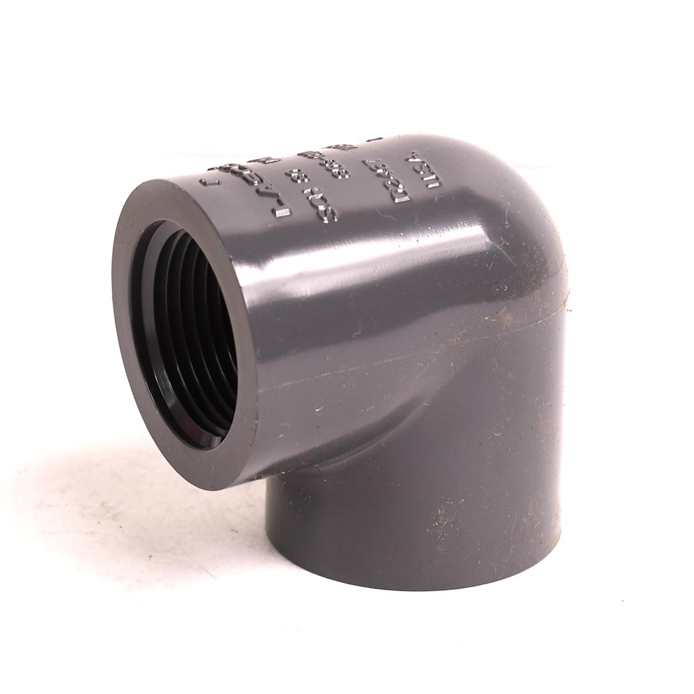 1" Threaded x Threaded PVC 90 Elbow SCH80 - W02