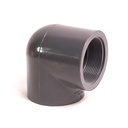 1-1/2" Threaded x Threaded PVC 90 Elbow SCH80 - W02