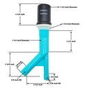 5841-T Air Gap Assembly with Flanged Cap - ORB - W02