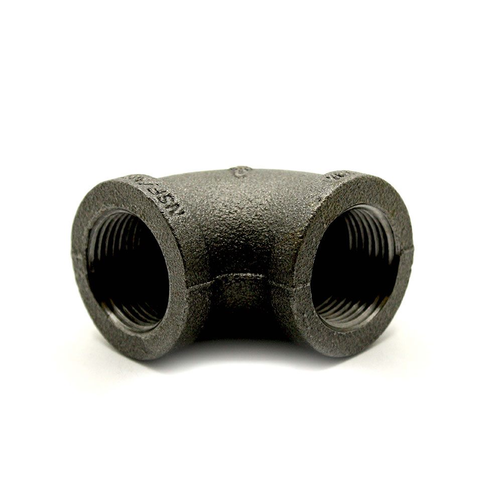2-1/2"  Black Steel 90 Elbow   - W02