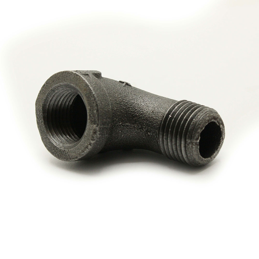 3" Black Steel 90 Street Elbow   - W02