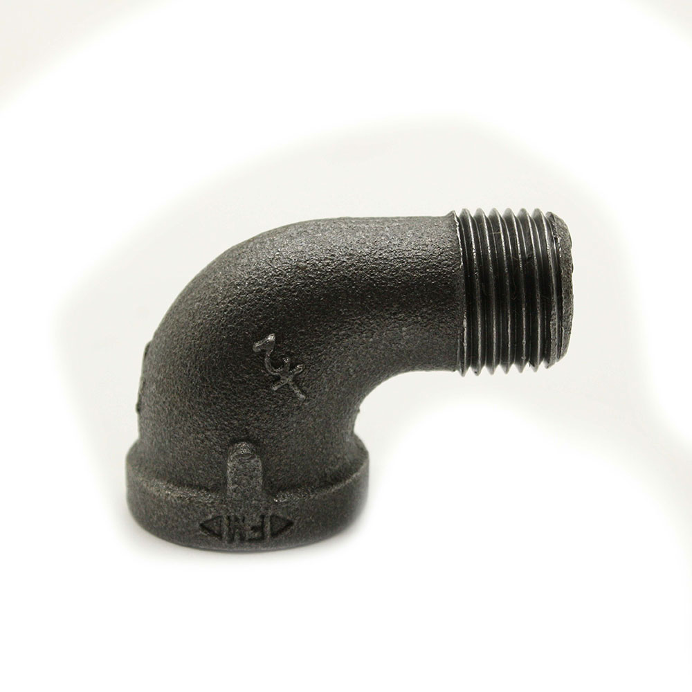 3" Black Steel 90 Street Elbow   - W03
