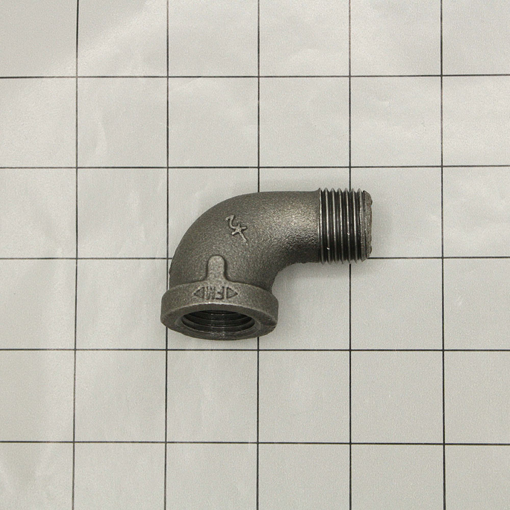 3" Black Steel 90 Street Elbow   - W05