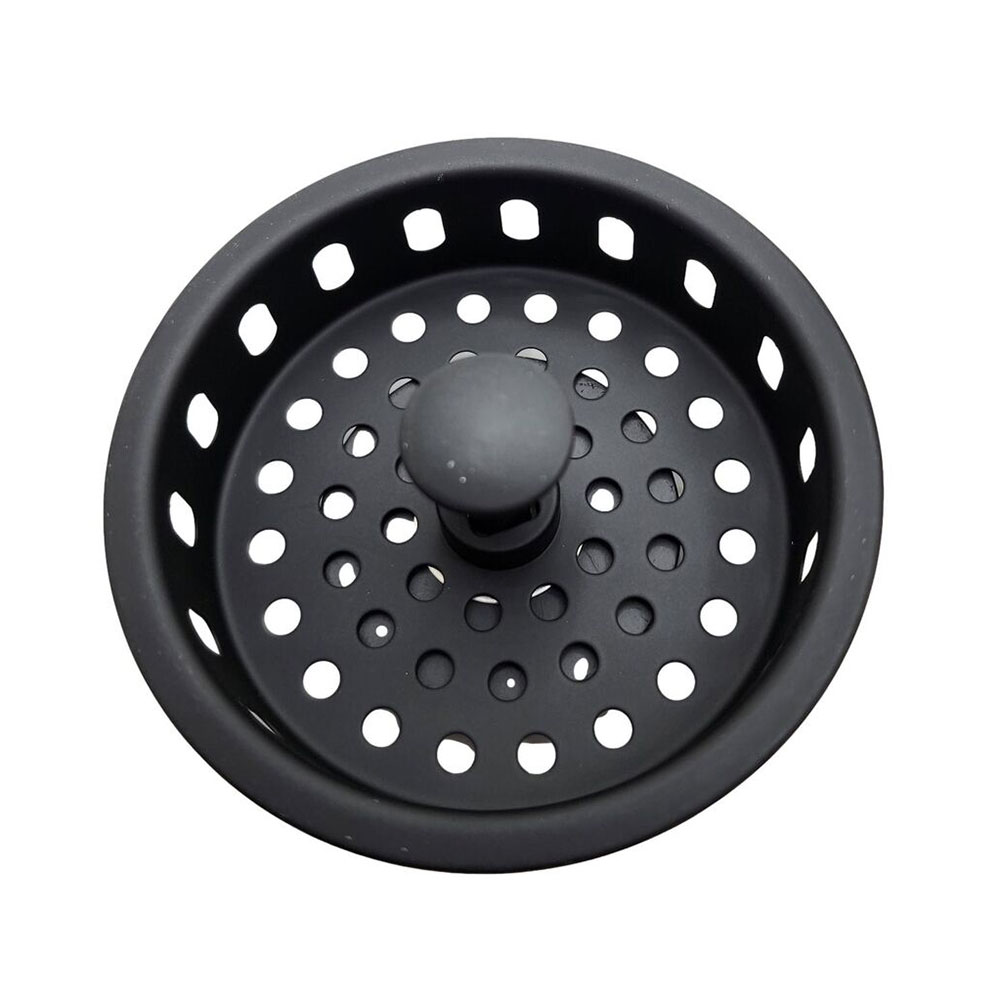 5923-T Kitchen Sink Basket Strainer - Matte Black Finish - W03