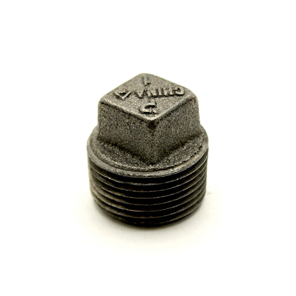 4" Black Steel Plug   - W04
