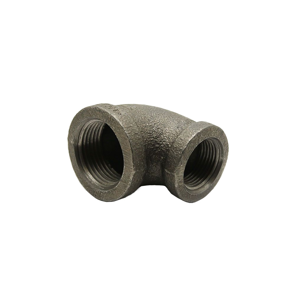 3/4" X 1/2"  Black Steel 90 Reducing Elbow - W02