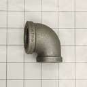 3/4" X 1/2"  Black Steel 90 Reducing Elbow - W05