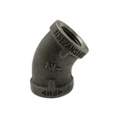 1/2"  Black Steel 45 Elbow - W02